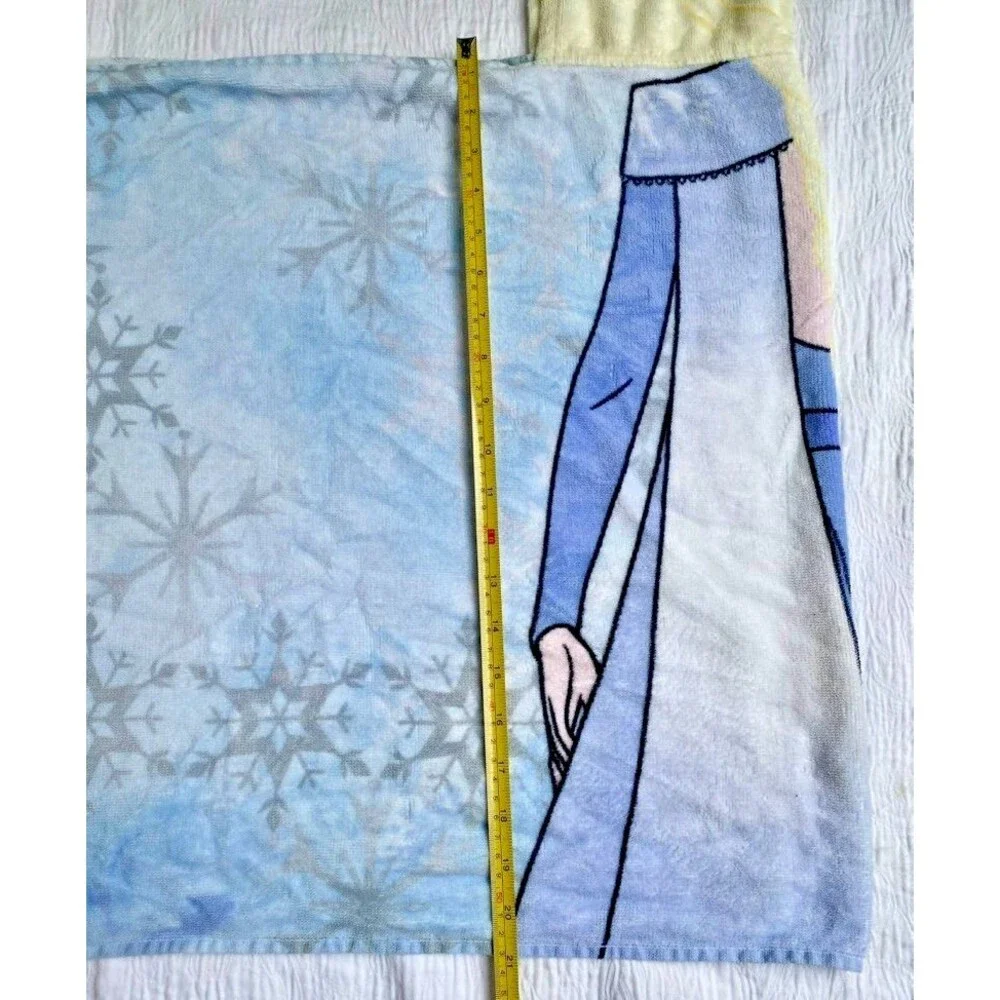 DISNEY FROZEN HOODED TOWEL, 100% Cotton, Bath Wrap, Pool, Swim, 22